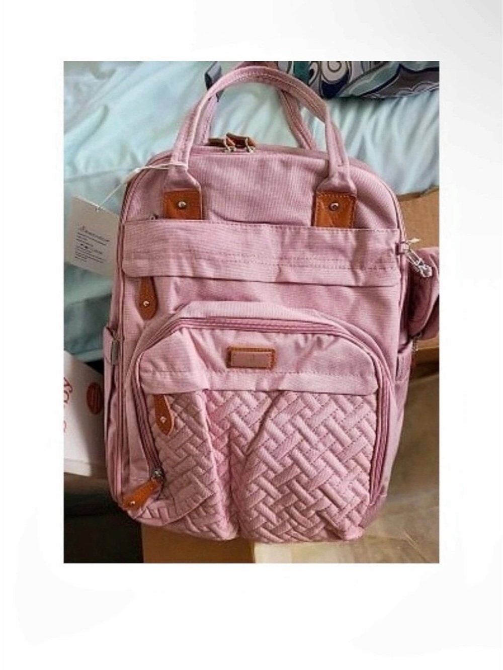 inujinju Diaper Bag Backpack Pink NWT